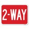 Signmission 2-Way Heavy-Gauge Aluminum Rust Proof Parking Sign, 18" x 24", A-1824-24495 A-1824-24495 - alternate 1